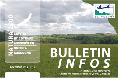 Le bulletin d'infos n.12 du site Natura 2000 Cavités et Coteaux Associés en Quercy-Gascogne est disponible !