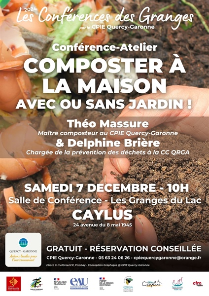 Conférence-Atelier " Composter à la maison, avec ou sans jardin ! "