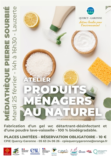 Atelier : Produits ménagers au naturel