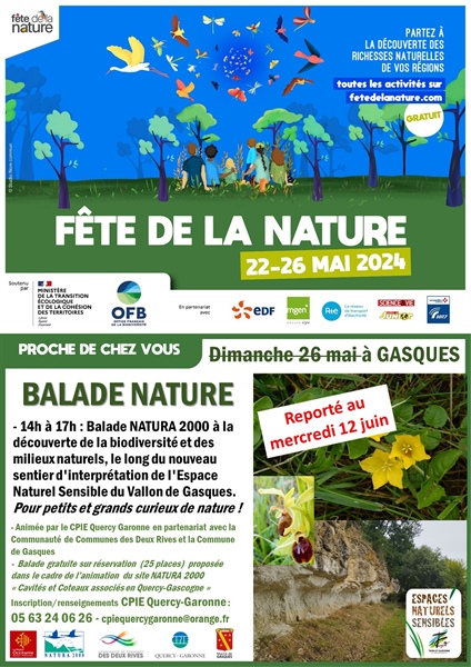 Balade Natura 2000 : Espace Naturel Sensible du Vallon de Gasques
