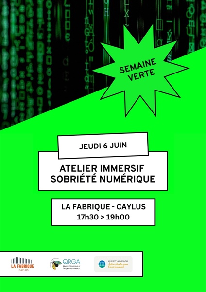 Atelier Immersif : Sobriété numérique