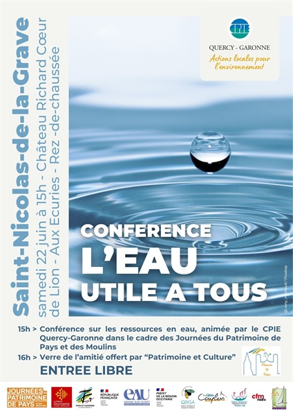 Conférence : L'eau utile à tous